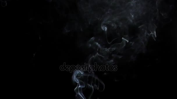 Abstract Colorful Fluid Smoke Element Turbulence — Stock Video