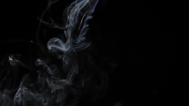 Abstract Colorful Fluid Smoke Element Turbulence — Stock Video