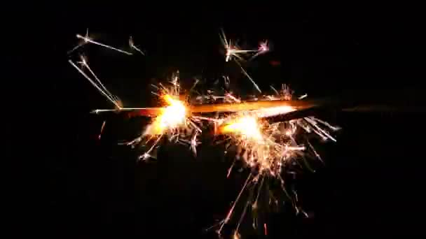 Spark vuurwerk achtergrond — Stockvideo