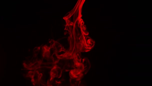 Turbulence d'élément de fumée fluide colorée abstraite — Video