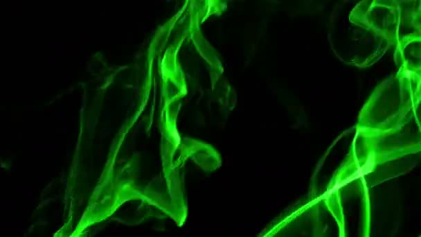 Turbulencia colorida abstracta del elemento de humo del líquido — Vídeos de Stock