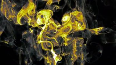 Soyut renkli sıvı duman öğe türbülans