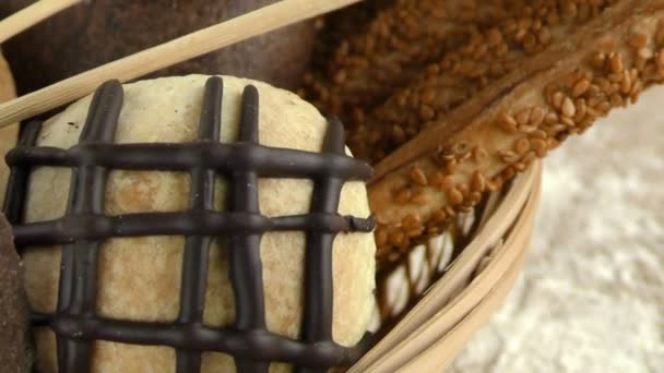 Sugarly Chocolate Chip Cookie miesza się gotowe do spożycia — Wideo stockowe