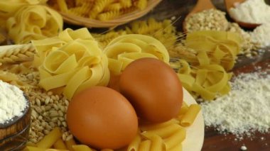 Makarna makarna pasta lezzetli karbonhidrat kavramı