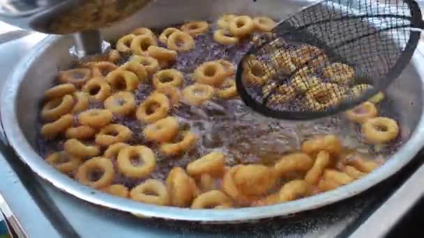 Turco tradicional Donut Lokma — Vídeo de Stock