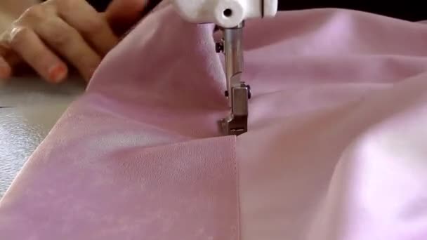 Tailor video when he is working — Stock Video