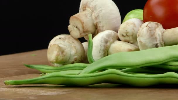 Mix zeleniny složení — Stock video