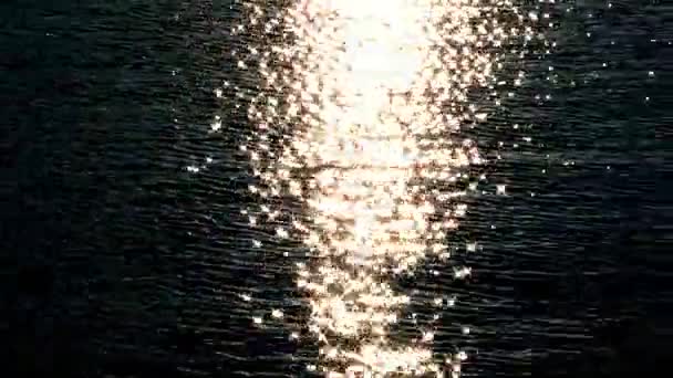 Olas de agua de mar y reflexión — Vídeo de stock
