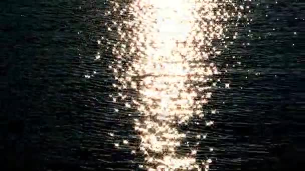 Zee Water golven en reflectie — Stockvideo