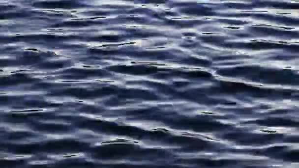 Havets vattenvågor och reflektion — Stockvideo