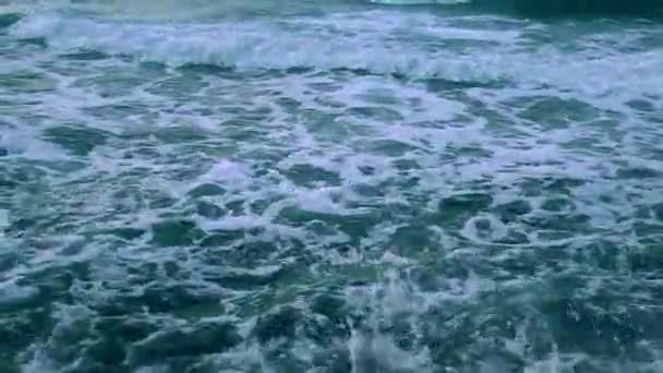 Sea Water Waves and Reflection — Stock Video