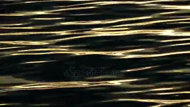 海浪水与反思 — 图库视频影像