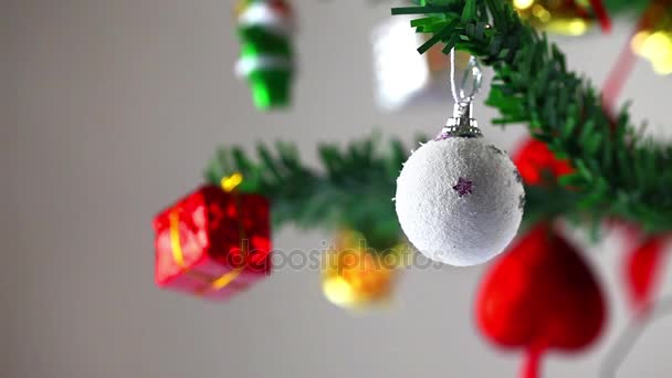 新しい年のクリスマスの装飾 — ストック動画