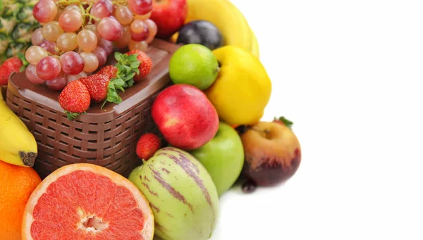 Healty ekologisk blandning av frukter sammansättning — Stockfoto