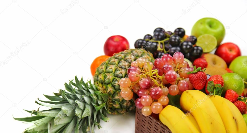 Healty Organic Mix of Fruits Composition
