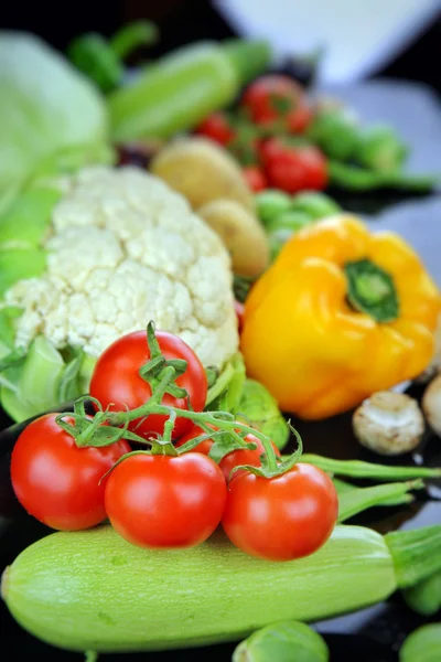 Sağlıklı organik sebze kompozisyon karışımı