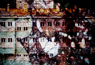 Tarihi bina arka plan