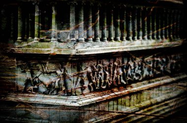 Tarihi bina arka plan