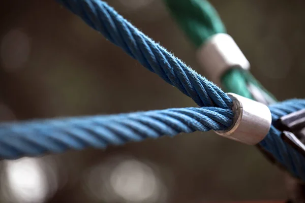 Rope in Playground Equipment in Park — Stock Photo, Image