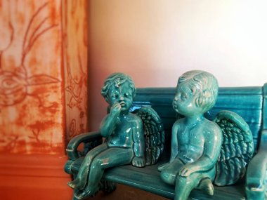 Kutsal dini Hıristiyanlık sembolü melekler