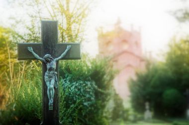 Hıristiyanlık dini sembol Jesus Sculpture