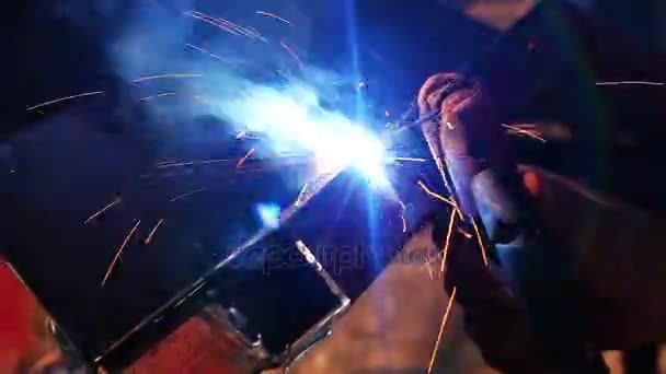 Welding Industrial Concept Equipment — Stock Video