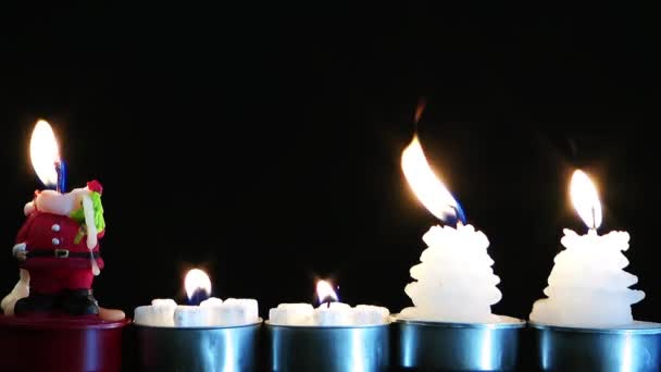 Romantische en emotionele decoratieve verrassing Candle Light — Stockvideo