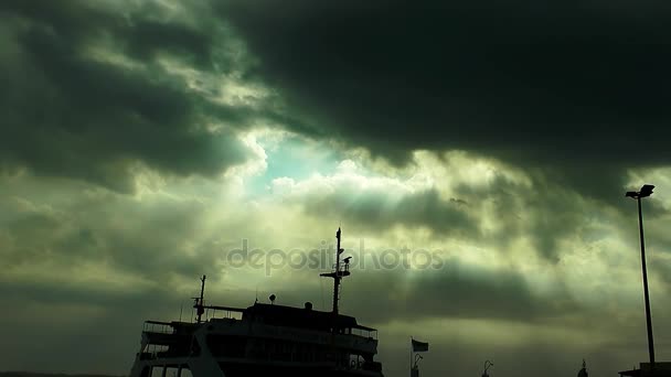 La Darsena Marina e il Mare — Video Stock