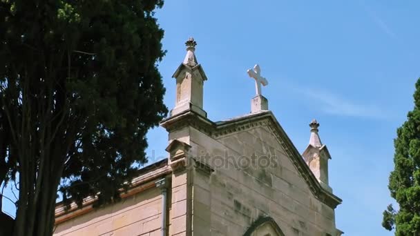 A Igreja Cristianismo Religião Construção — Vídeo de Stock