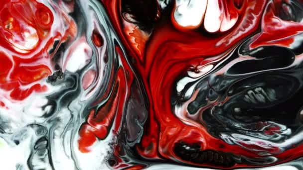 Difusión Explosiones Líquidas Tinta Pintura Colorida Abstracta Movimiento Explosión Psicodélica — Vídeos de Stock