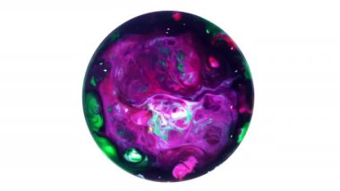 Sanat mürekkep boya Difüzyon küre içinde patlayabilir