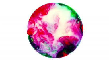 Sanat mürekkep boya Difüzyon küre içinde patlayabilir