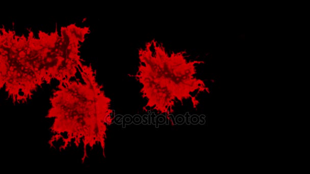 Abstrato Tinta Gotas Explodir Espirro Difusão — Vídeo de Stock