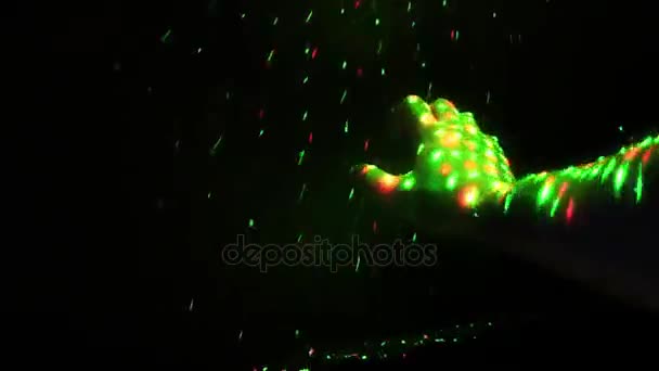 Las Luces Disco Láser — Vídeo de stock