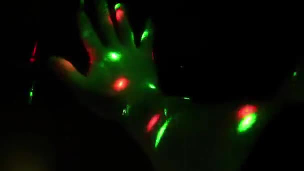 Las Luces Disco Láser — Vídeo de stock