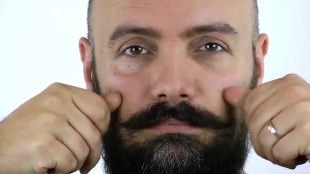 Gesto Facial Masculino — Vídeo de Stock