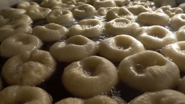 Turkish Anatolia Traditional Sweet Dessert Donut Named Lokma — Stock Video