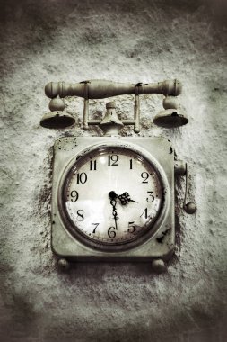 Vintage Grunge taş duvar saati
