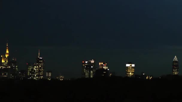 Cityscape Frankfurt Alemanha — Vídeo de Stock