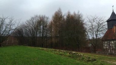 Tarihi yapısı eski Alman evleri