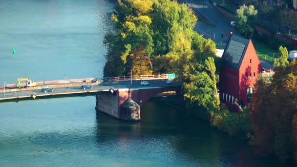 Paisaje Urbano Frankfurt Alemania — Vídeo de stock