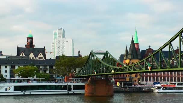 Cityscape Frankfurt Germany — Stock Video