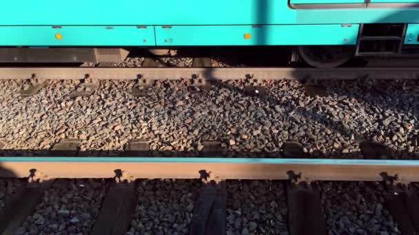 Train Passe Sur Chemin Fer — Video