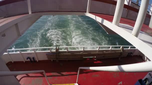 Mar Dentro Del Transbordador — Vídeo de stock