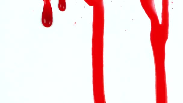 Gotas Sangre Salpicaduras Textura Fondo — Vídeo de stock