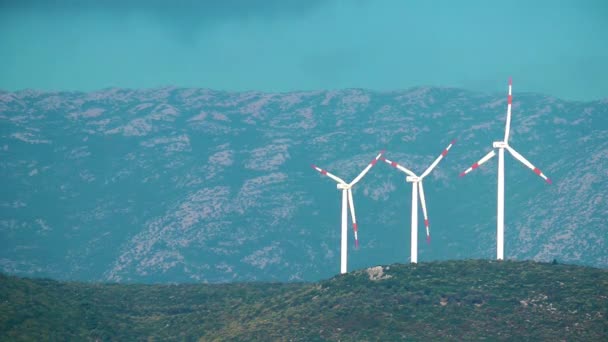 Wind Molen Energie Alternatief — Stockvideo