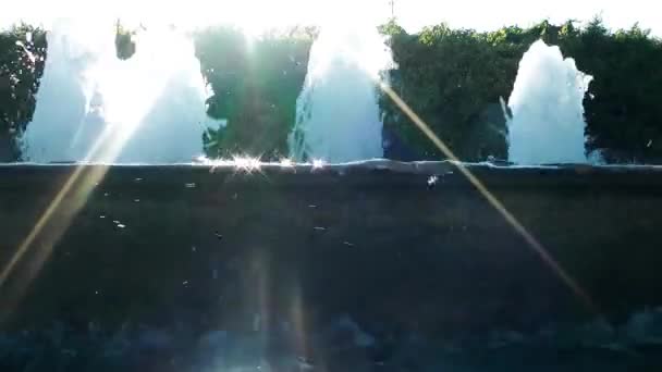 Water Zwembad Plons Fontein — Stockvideo