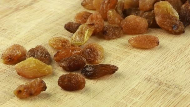 Macro Raisins Ver Detalhes — Vídeo de Stock