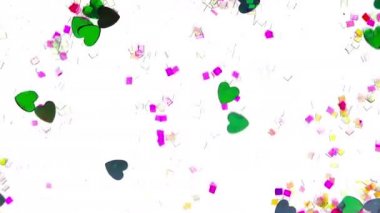 Süslü süs kalp akan