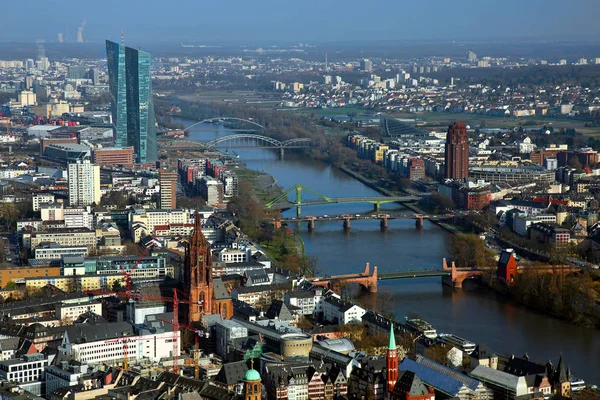 Almanya Frankfurt Cityscape — Stok fotoğraf